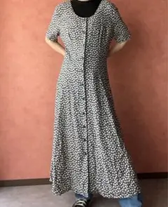 90s vintage 花柄ロングワンピース　toro jantiquesのサムネイル