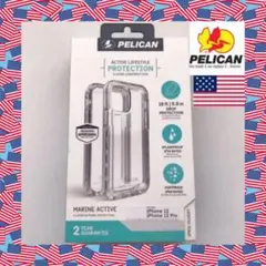 新品 iPhoneケース 12/12 pro 対応 USA ペリカン クリアのサムネイル