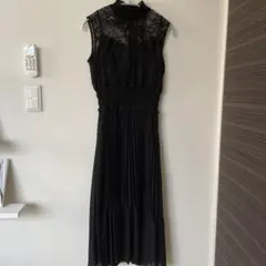 ドレス ワンピース ブラック 黒 パーティ レース