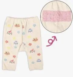 ニットパンツ　アンパンマン　総柄　アイボリー90〜95cm
