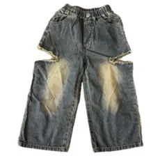 バースデイ マイリトルワンダー カットオフ ダメージ デニム 100