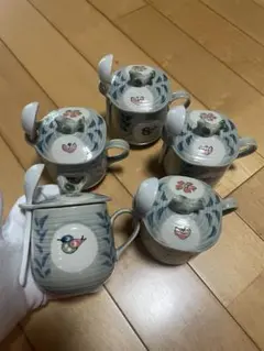 茶碗蒸し容器　雅峰　5個セットのサムネイル