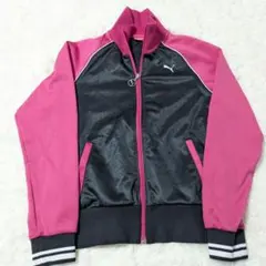 【美品】PUMA USP DRY ジャージ 上 Mサイズ ピンク×ブラック
