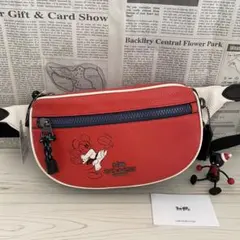 ★限定品‼︎新品 COACH × Disneyコラボ コーチ ボディバッグ レッド