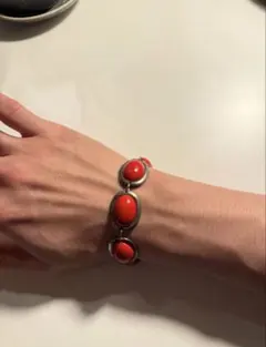 レッドストーン シルバー925 ブレスレット