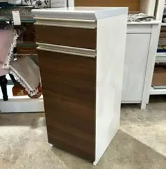 中古 パモウナ キッチンカウンター 幅120 CW-120W ウォールナット