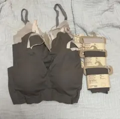 無印良品 リブブラジャー ショーツセットのサムネイル