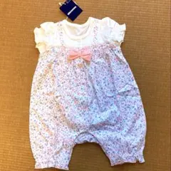 MIKIHOUSE ミキハウス ロンパース 花柄 60サイズ 新品・未使用のサムネイル