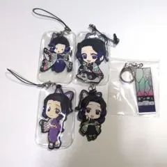 鬼滅の刃 胡蝶しのぶ ストラップ&アクリルキーホルダー 5個セット