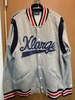 XLARGE スタジャン グレー/ネイビー