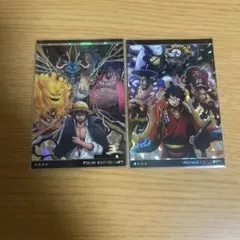 ONE PIECE ルフィ VS ルッチ ウエハースカード - メルカリ