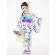 【未使用】アナスイミニ　セパレート　浴衣　帯付き　140 蝶柄 未使用】アナスイミニ セパレート 浴衣 帯付き 140 蝶柄 - メルカリ