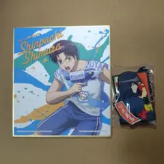 銀魂 一番くじ F賞ミニ色紙・ラバーマスコット 志村新八 坂本辰馬