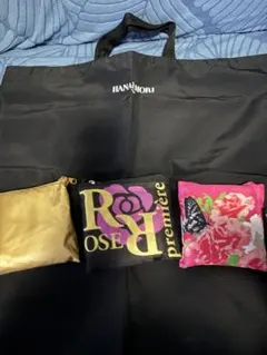 HANAMORI エコバッグ 花柄 4点セット