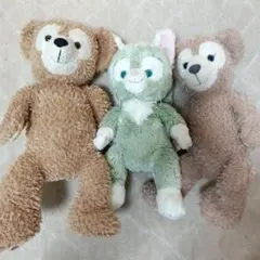 【特価/ディズニー】ダッフィー、シェリーメイ、ジェラトーニ　ぬいぐるみ3体セット