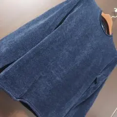 【美品】COMME CA ISM コムサイズム ベロア ブークレ セーター