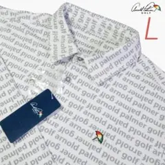 新品 アーノルドパーマー ゴルフウェア ポロシャツ 長袖 ロゴボーダー Lサイズ