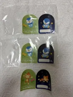 【新品】ポケモンスリープ おすそわけして寝ステッカー ポッチャマ２枚、ヒコザル
