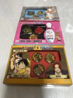 【非売品 】ラウンドワン ワンピース ピンズセット3種類のサムネイル