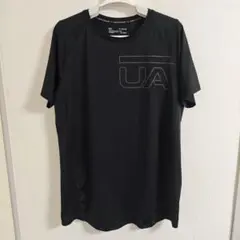 アンダーアーマー ヒートギア 半袖Tシャツ 黒 XL UAロゴ