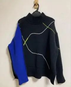 ヤマダヤ【RADIATE】前後バイカラーハイネックニット