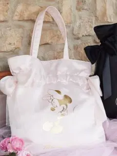 メゾンドフルール　Minnie Mouse/ダブルリボントートバッグ