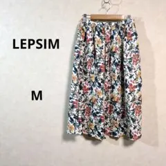 美品　レプシム　花柄フレアスカート ひざ丈　Mサイズ　/143