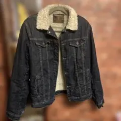 ZARA ボア襟付きデニムジャケット USA製