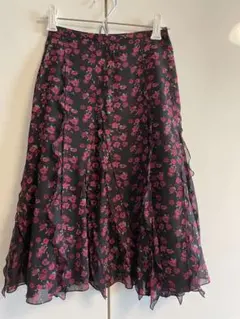 SONIA by SONIA RYKIEL 黒地にピンク花柄のサムネイル