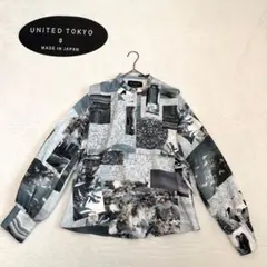 UNITED TOKYO フォトコラージュブラウス 日本製 総柄 長袖のサムネイル