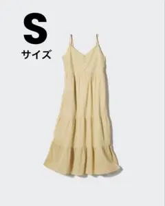 UNIQLO クリンクルコットンキャミソールワンピース