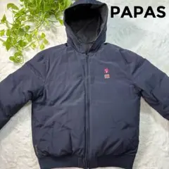 PAPAS パパス ダウン リバーシブル ロゴ刺繍 美品 肉厚 短丈 Lsize 2026年最新】PAPAS メンズ ダウンジャケットの人気アイテム - メルカリ