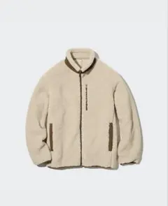 防風アウターフリースジャケット（ベージュ）