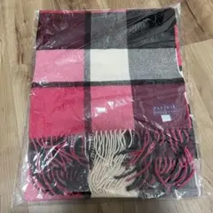 PLAIDIE ウール100% チェック柄マフラー