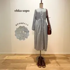 ehka sopo 花柄 ロングワンピース レトロ クラシカル ガーリー 春 夏