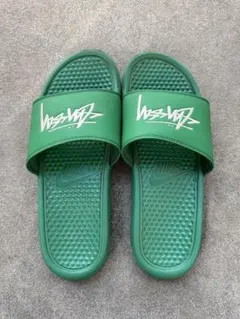 K*N様 Nike×stussy スライドサンダル グリーン
