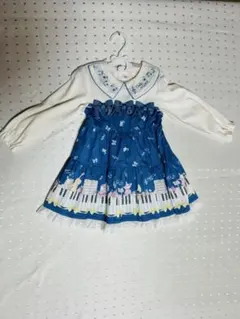 クーラクール　ピアノ柄ワンピース 90cmのサムネイル
