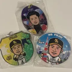 福岡ソフトバンクホークス 48 藤井皓哉 若鷹ガチャ 缶バッジ キーホルダー