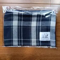 スヌーピー チェック柄ポーチ