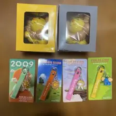 ミスド　ポンデライオン 貯金箱とストラップ　6点セット