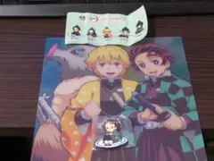 鬼滅の刃 限定 ラバーストラップ 下敷き クリアシート くら寿司