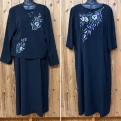 縮緬工房 花柄 ワンピース ジャケット セットアップ 花柄 ちりめん