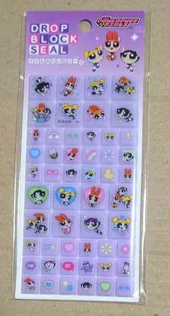 パワーパフガールズ タイルシール ドロップブロックシール