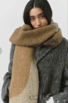 ALEXIA STAM マフラー　モカ ALEXIA STAM（アリシアスタン） マフラー ストール Logo Scarf /ASロゴ
