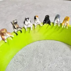 【7個セット】釣り猫 フィギュア　ミニチュア 置物 インテリア 雑貨 猫グッズ