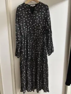 OZOC 花柄ドット柄 ロングワンピース 38