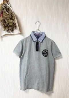 新品 TOMMY HILFIGER ポロシャツ トミーフィルガー グレー Mのサムネイル