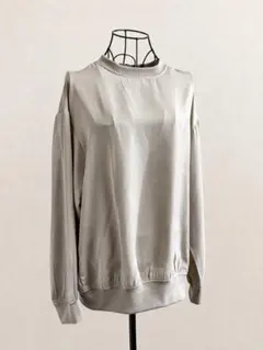 【patterntorso】滑らか光沢 上品プルオーバー グレージュのサムネイル