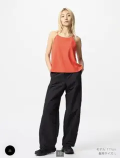 ユニクロ　UNIQLO　クレープジャージーブラキャミソール　XLサイズ