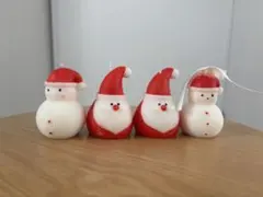 サンタ、雪だるまキャンドル